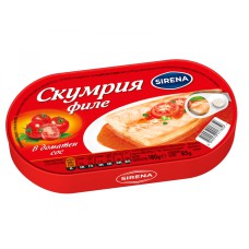 СКУМРИЯ СИРЕНА ФИЛЕ В ДОМАТЕН СОС 180ГР*10